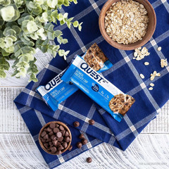 Quest Protein Bar, Oatmeal Chocolate Chip, 20g Protein, Gluten Free, 4 Count