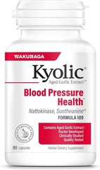 Kyolic Aged Garlic Extract Blood Pressure Support, Formula 109, 80 caps