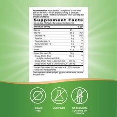 Nature’s Way Flax Oil Max Strength‡, Supports 200 Count (Pack of 1), Gold