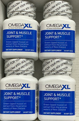 OmegaXL Joint & Muscle Support Green-Lipped Mussel Oil Extract 60 Softgels