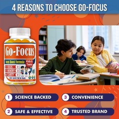 Brightkids Brain Supplements For Memory And Focus Omega 3 Dha Focus Gummies For
