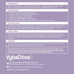 Vytadose Premium High Dose Nad For Women And Men 5X – A Kind Of Nad Patch For
