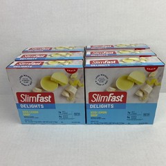 6x Slim Fast Delights ICED LEMON DROP Snack Cup 10 Each Total 60 Cup Gluten Free