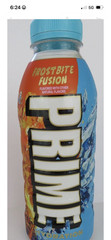 Prime Hydration Drink Frostbite Fusion Electrolytes 16.9 fl oz pack 12
