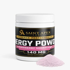 Energy Powder Sugar Free For Smooth Sustained Focus (Strawberry Shortcake)