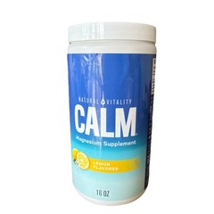Natural Vitality Calm Magnesium Supplement Drink Mix, Sweet Lemon 16oz | 8/2026