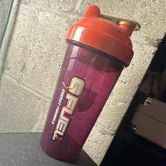 G Fuel Shaker Bottle 24 fl oz Reusable Plastic Screw-on Lid Purple Orange Yellow