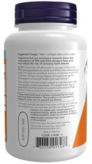 NOW Foods Cod Liver Oil 1000mg Extra Strength with Vitamins A & D Supplements