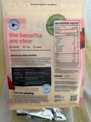 be amazing Clear Protein Vegan Dairy Free Strawberry Kiwi Powder 20 Serv 14.74oz
