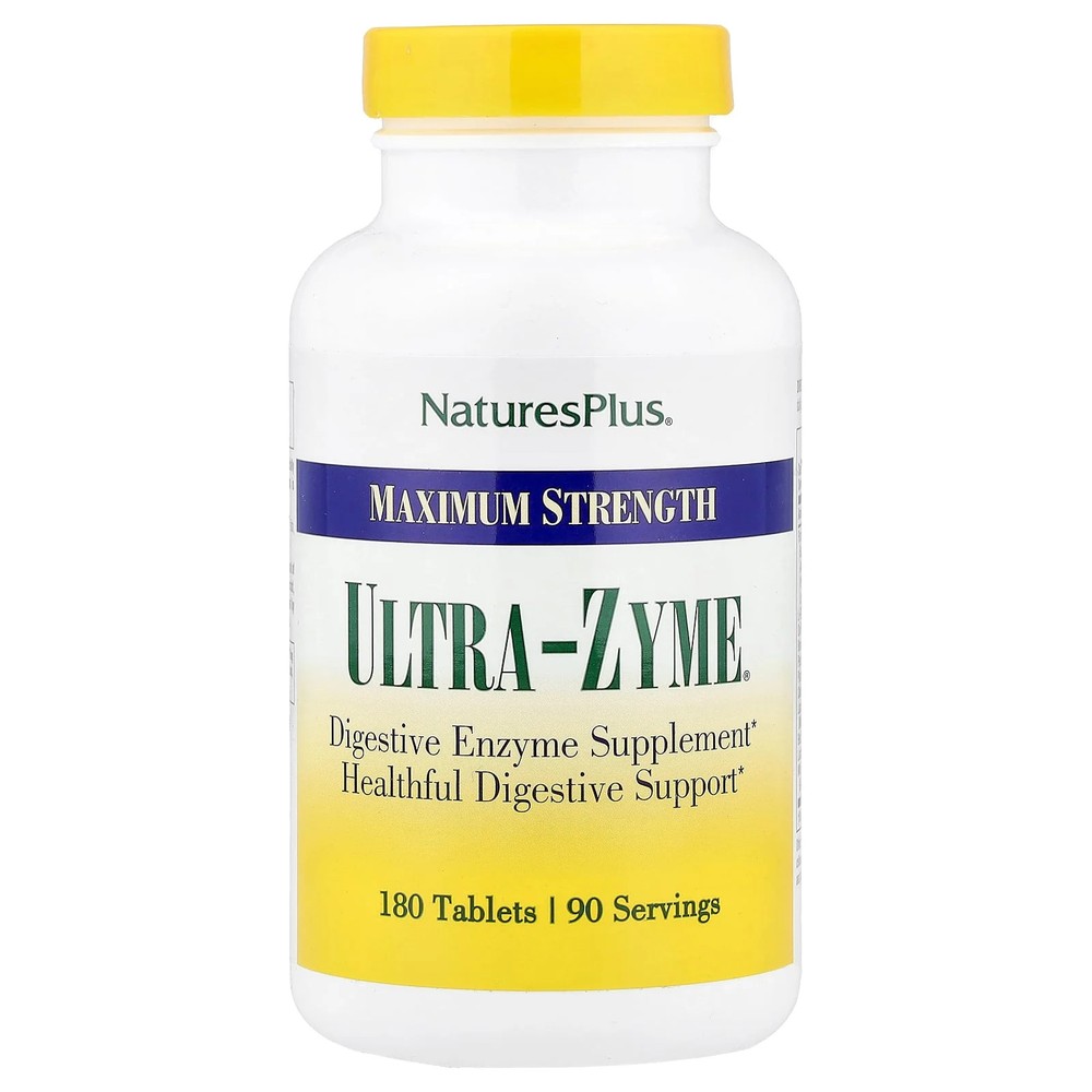 2 X NaturesPlus, Ultra-Zyme�, Maximum Strength, 180 Tablets