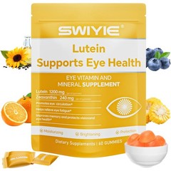 Swiyie Lutein Zeaxanthin Gummies 60ct Blue Light Vision Eye Health Support