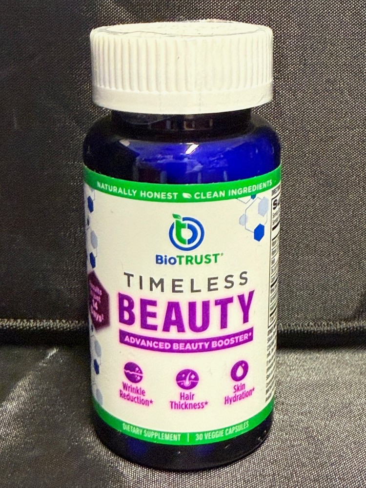 30ct Biotrust Timeless Beauty Advanced Beauty Booster Hair Wrinkles Skin BB02/26
