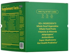 Gruns Superfood Greens Gummies 35 Daily Packs Multivitamin Whole Food 1 Box