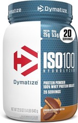 Dymatize ISO100 Whey Protein Powder Isolate, Chocolate Peanut Butter, 25g of Pro