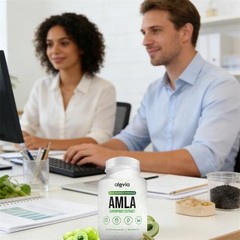 Alevia Organic Amla Capsules 1000mg Indian Gooseberry Antioxidant Supplement 60c