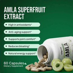 Organic Amla Capsules 1000mg – Indian Gooseberry Amla Fruit Supplement – Orga…