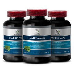 Morning Energy – CANDIDA AWAY – Daily Refresh 3 Bottles 180 Capsules