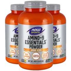 Now Foods Sports Amino-9 Essentials Powder 3X11.64 oz 330g Tryptophan/Methionine