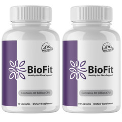 BioFit Probiotic Supplement – 40 Billion CFU for Gut Flora & Digestion – 2 Packs