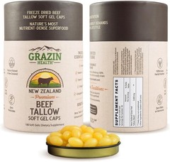 GRAZIN HEALTH Grass Fed Bovine Colostrum Capsules 3000mg