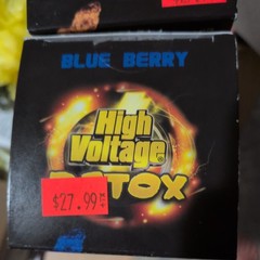 High Voltage Double Flush – one Tropical Orange plus one blue berry– 16oz Liquid