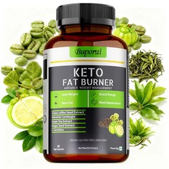 Keto Fat Burner 60pcs, Helps Burn Calories, Metabolism, Enhance Physical Fitness