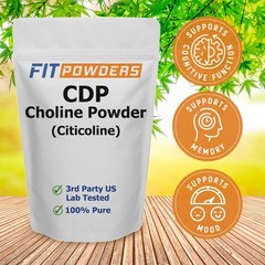 FitPowders Citicoline Powder, Pure CDP Choline with 0.88 Ounce (Pack of 1)