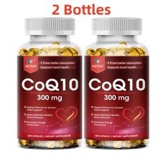 CoQ-10 300mg 240 Softgels Coq10 Co Q10 Coenzyme Heart Support NON GMO