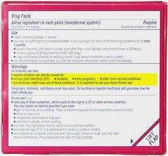 Brand New Overactive Bladder Transdermal Patch 8 Count