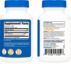 Astaxanthin 12mg Softgels – Non-GMO, Gluten-Free, 120 Count, 4 Month Supply