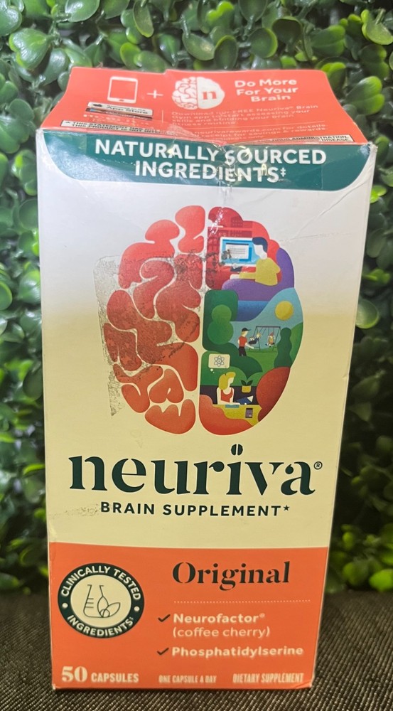 Neuriva Original Brain Supplement (50 CAPSULES),OPEN BOX,SEALED