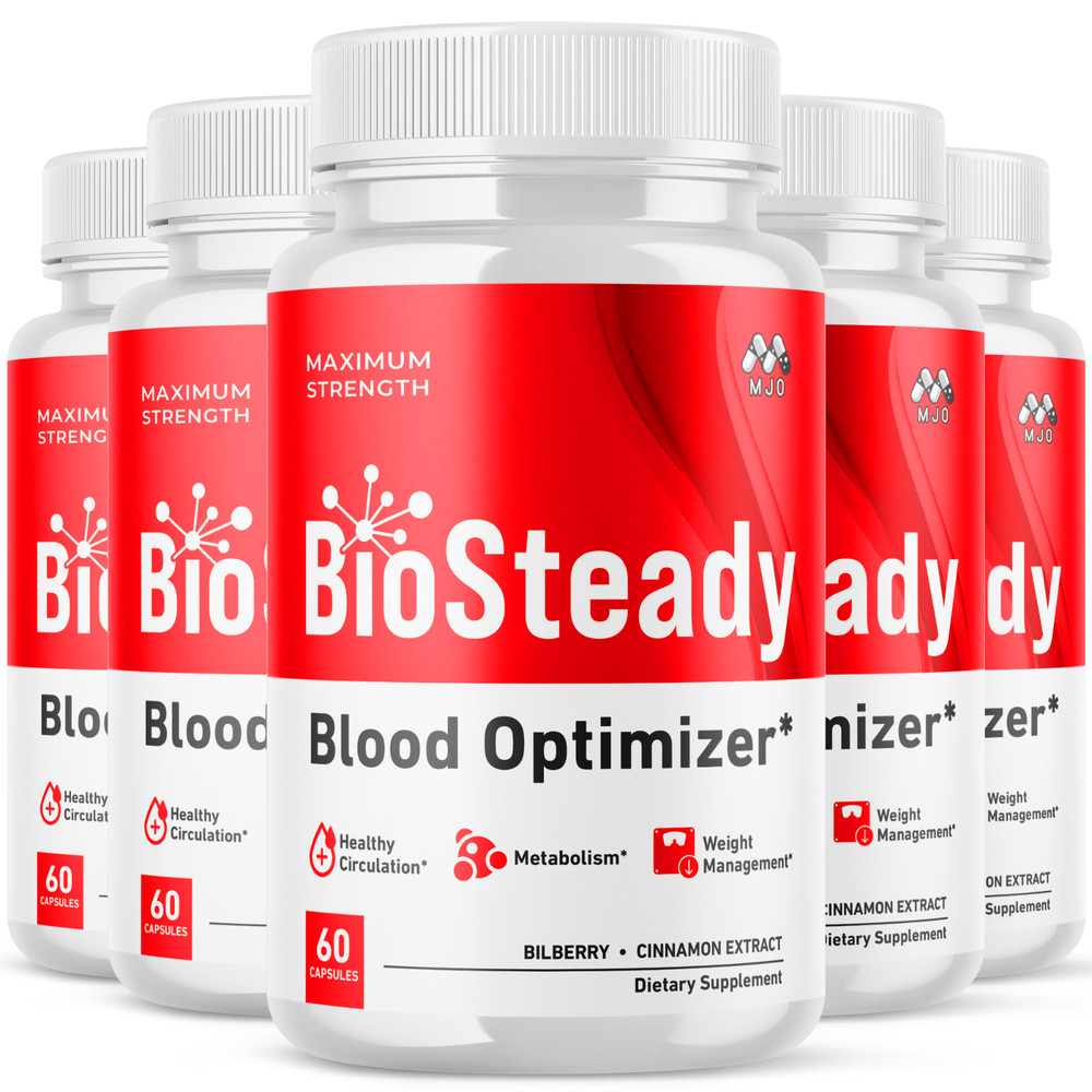 (5 Pack) Biosteady Advanced Support Blood Supplement Bio Steady 300 Capsules
