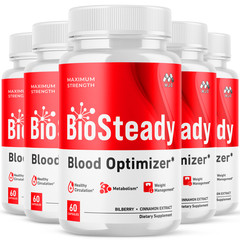 (5 Pack) Biosteady Advanced Support Blood Supplement Bio Steady 300 Capsules