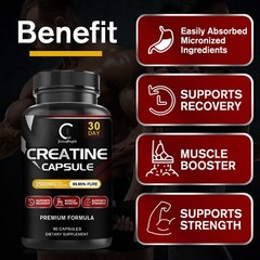 Creatine Monohydrate Capsules 3500mg,Muscle Explosion,Endurance/Energy,Fitness