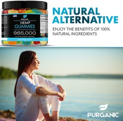 Natural Gummies for Stress Relief – Great for Pain, Insomnia & Anxiety -100ct