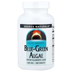 2 X Source Naturals, Blue-Green Algae, 500 mg, 200 Tablets