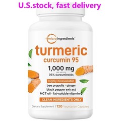 95% Turmeric Curcumin 1000mg Black Pepper MCT Oil Joint Support Vegan Capsules
