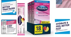 Fast Hydrating Strawberry Lemonade Electrolyte Drink – 18 Packets of Refreshment