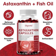 Astaxanthin 240pcs, Supports Eye & Skin Health, Promote Cardiovascular Health