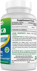 Best Naturals Maca Root 500 mg for men 250 Capsules