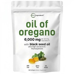 NEW LUXRY Oil of Oregano & Black Seed Softgels High Carvacrol Immune Support