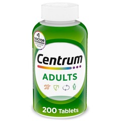 Centrum Adult Multivitamin/Multimineral Supplement with 200 Count (Pack of 1)