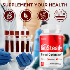 (5 Pack) Biosteady Advanced Support Blood Supplement Bio Steady 300 Capsules