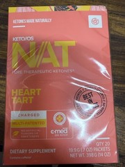 Prüvit Ketones NAT 20 Packets Charged HEART TART / FREE SHIPPING Exp 03/2026