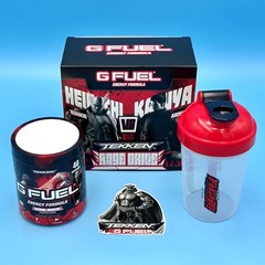 G Fuel Tekken Rage Fuel Collector’s Box + Shaker Cup Sticker Heihachi vs Kazuya