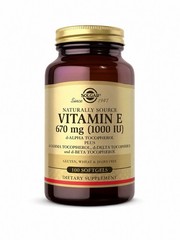 Solgar Vitamin E 670mg (1000 IU) 100 Softgels EXP11-27
