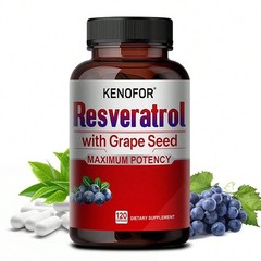 Resveratrol 1500mg Capsules 120 Count Adult Daily Dietary Supplement