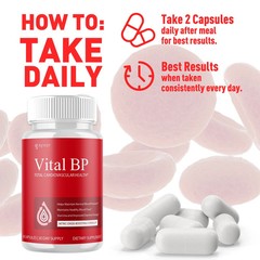 (3 Pack) Vital BP Advanced Blood Support Vitamin Formula VitalBP 180 Capsules