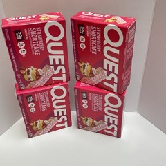 4x QUEST Protein Bars Strawberry Shortcake 4 Bars in a Box – 4 BOXES BB 6/27/26