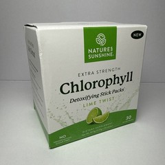 Natures Sunshine Extra Strength Chlorophyll Detoxifying Stick, Lime Twist 30 Ct